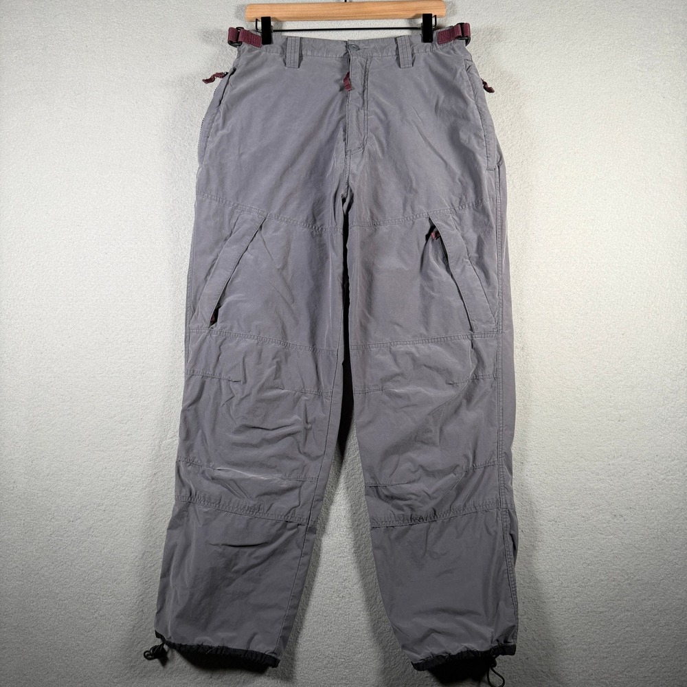 Anchor Blue Mens Grey Cargo Hiking Pants Mesh Lined Utility 32x30 Fits 31x31